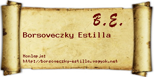 Borsoveczky Estilla névjegykártya